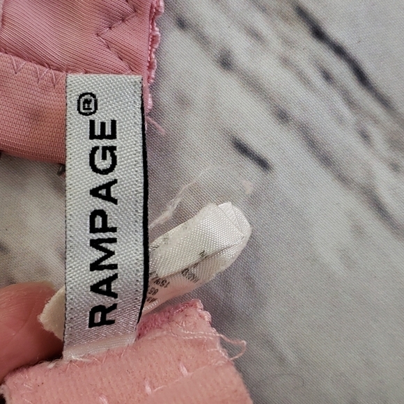 RAMPAGE Pretty Sexy Lace Pink Bra 36C Lightly Padded Underwire Gently Used - Picture 5 of 7